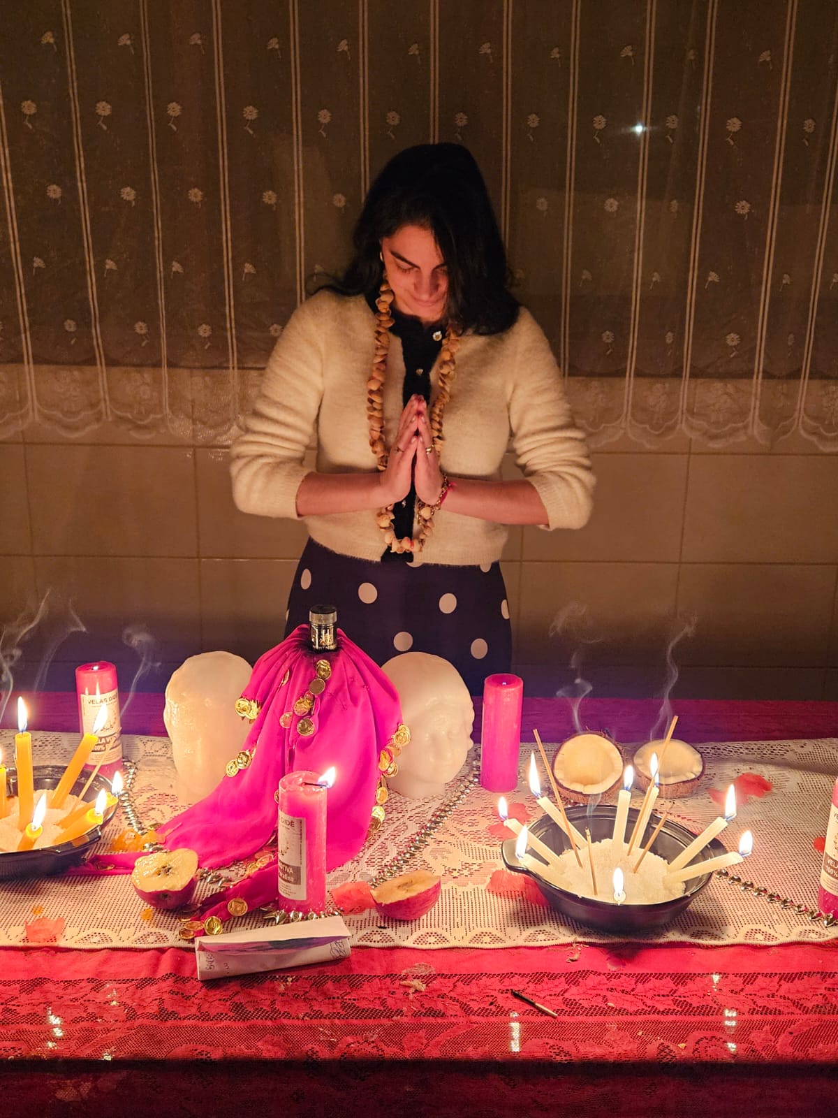 Ambiente espiritual e velas