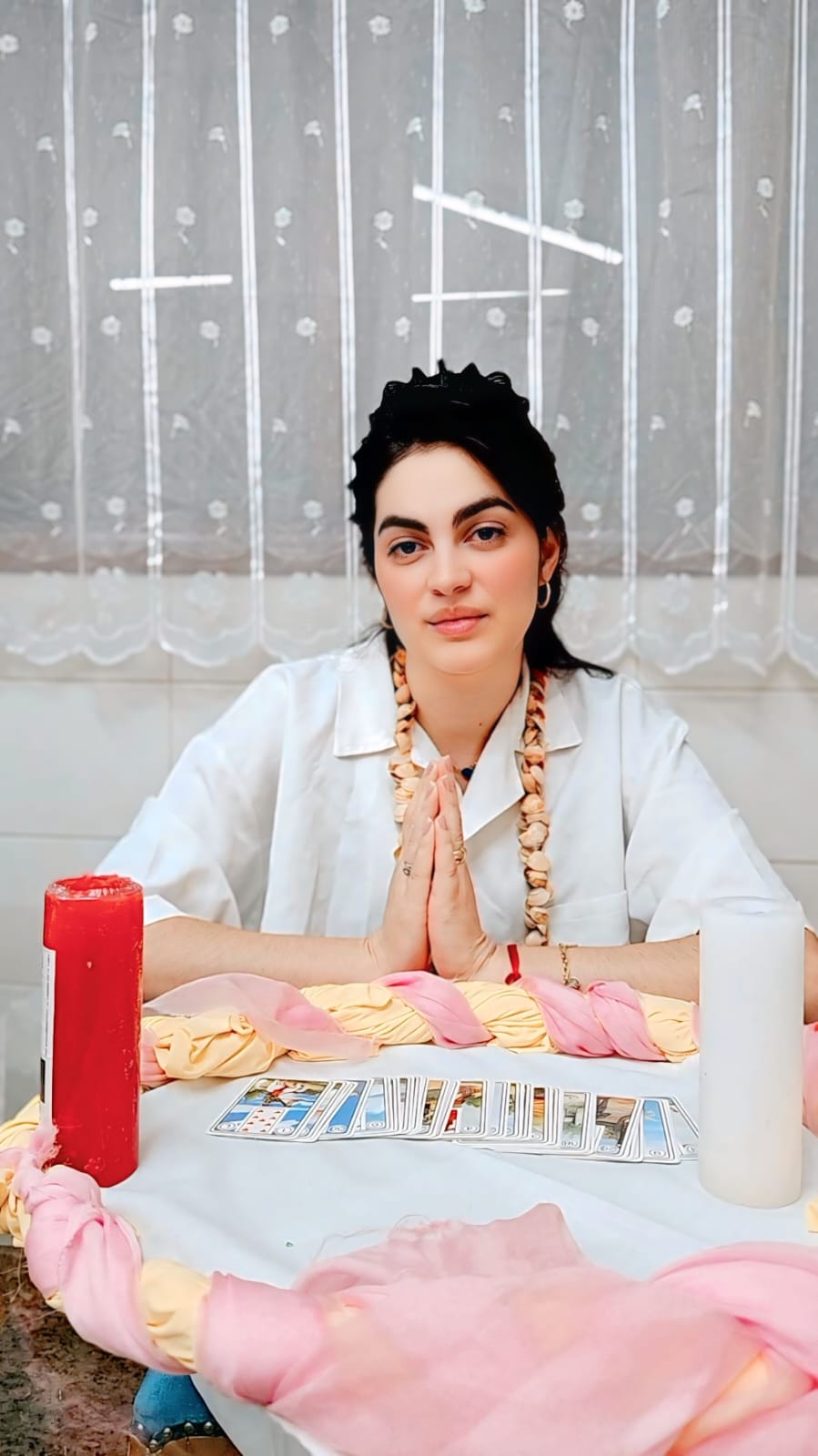 Renata em atendimento espiritual